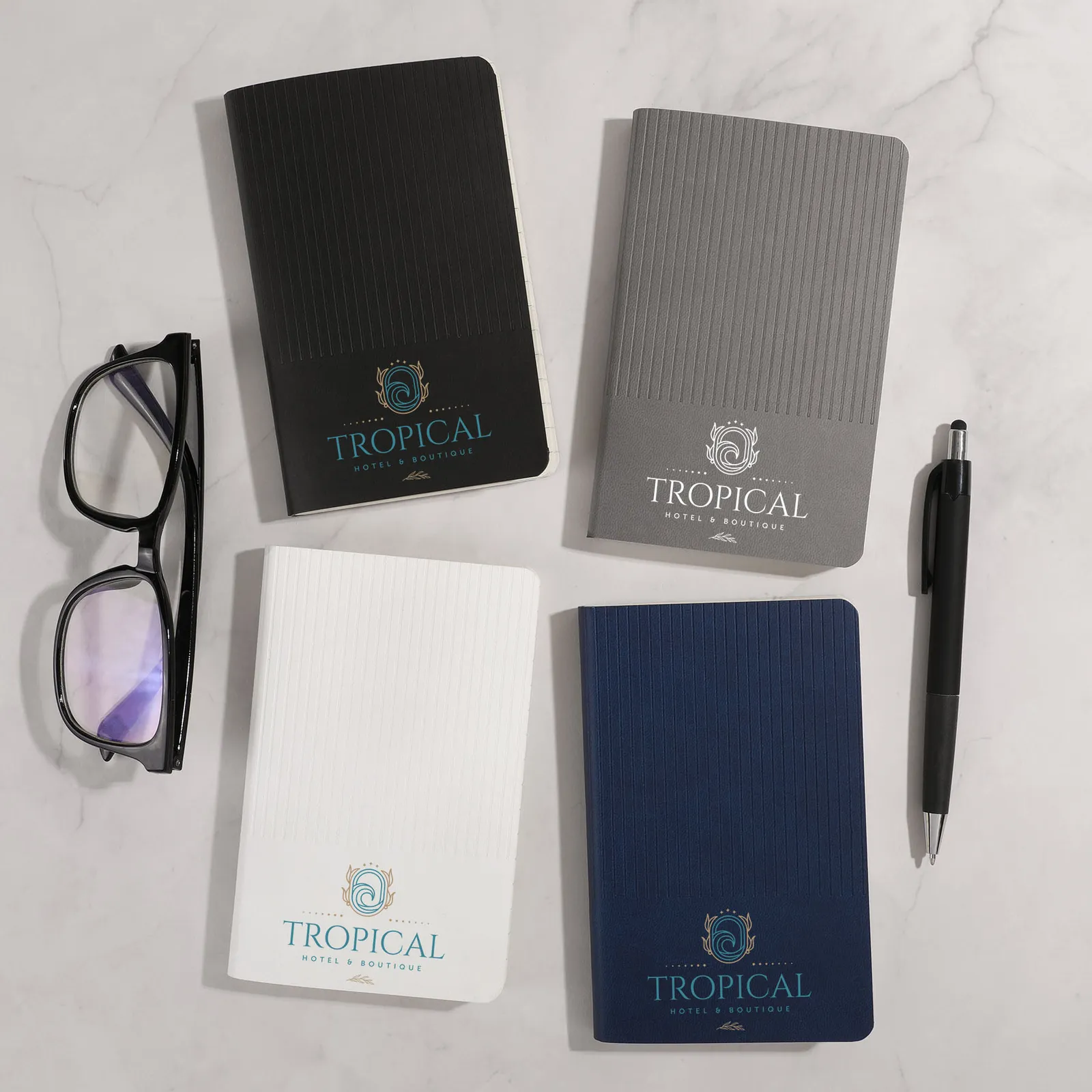 Pocket Notebook with Flat-Lay Binding - 3.5 x 5.5 in - product view 5