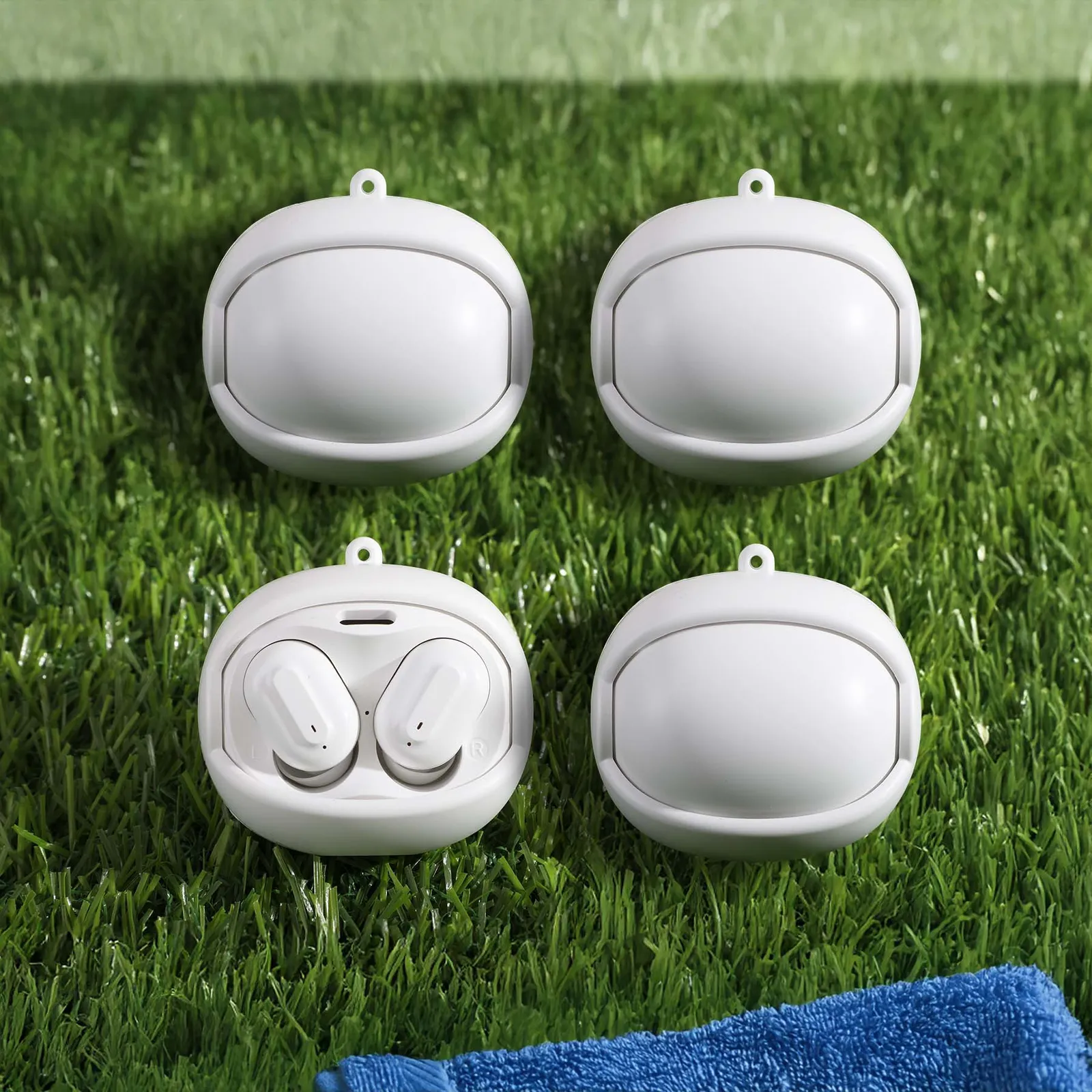 Wireless Earbuds with Rotating Case - Spinnergy - blank view 13