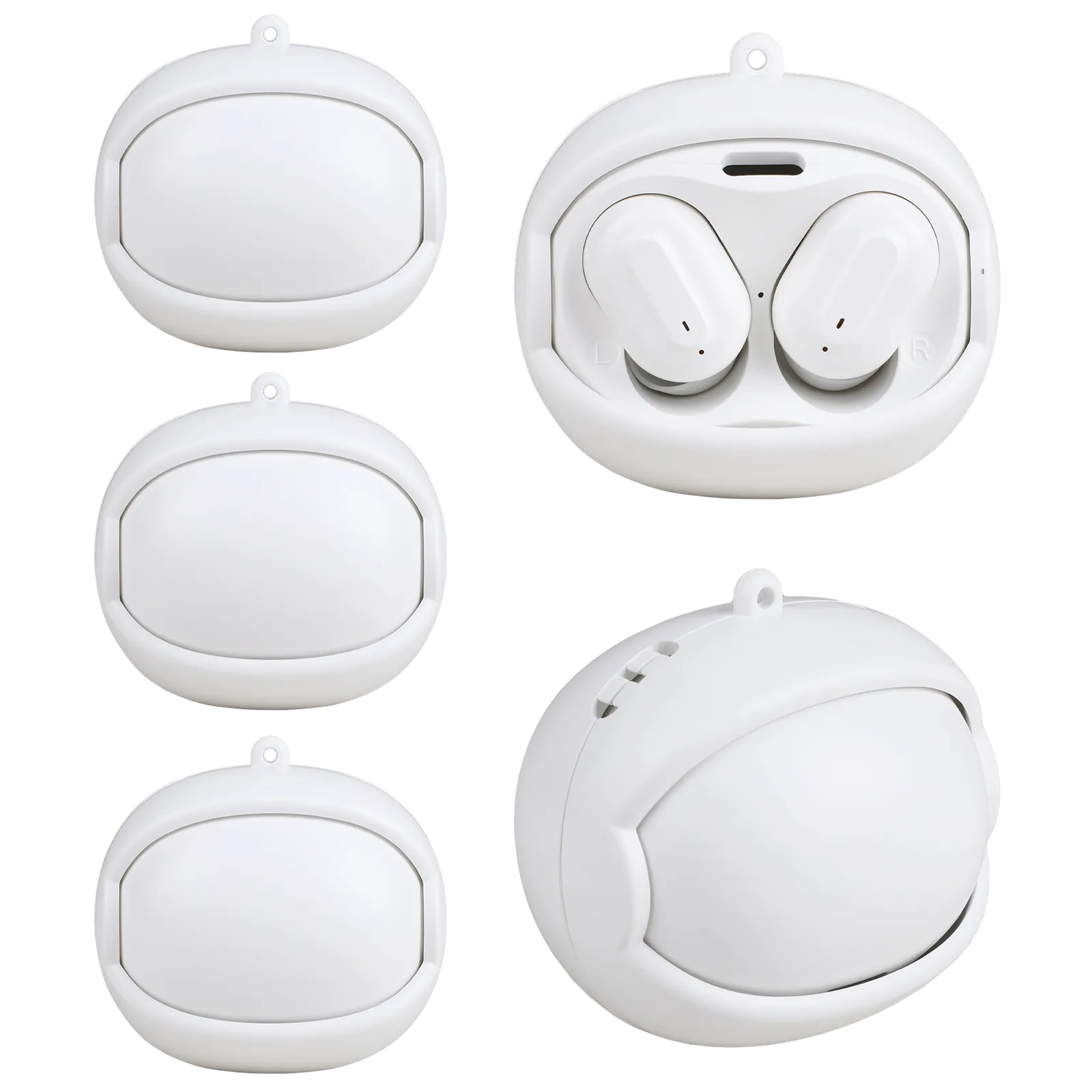 Wireless Earbuds with Rotating Case - Spinnergy - blank view 17