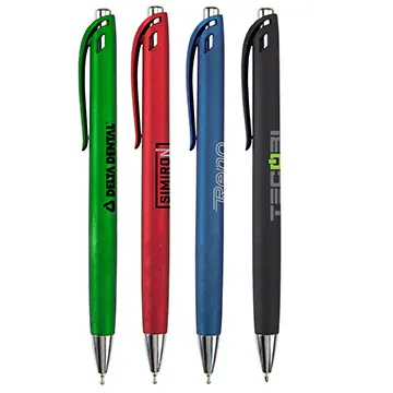 Pen Retractable Velvet Touch Matte Metallic - 5.6 in