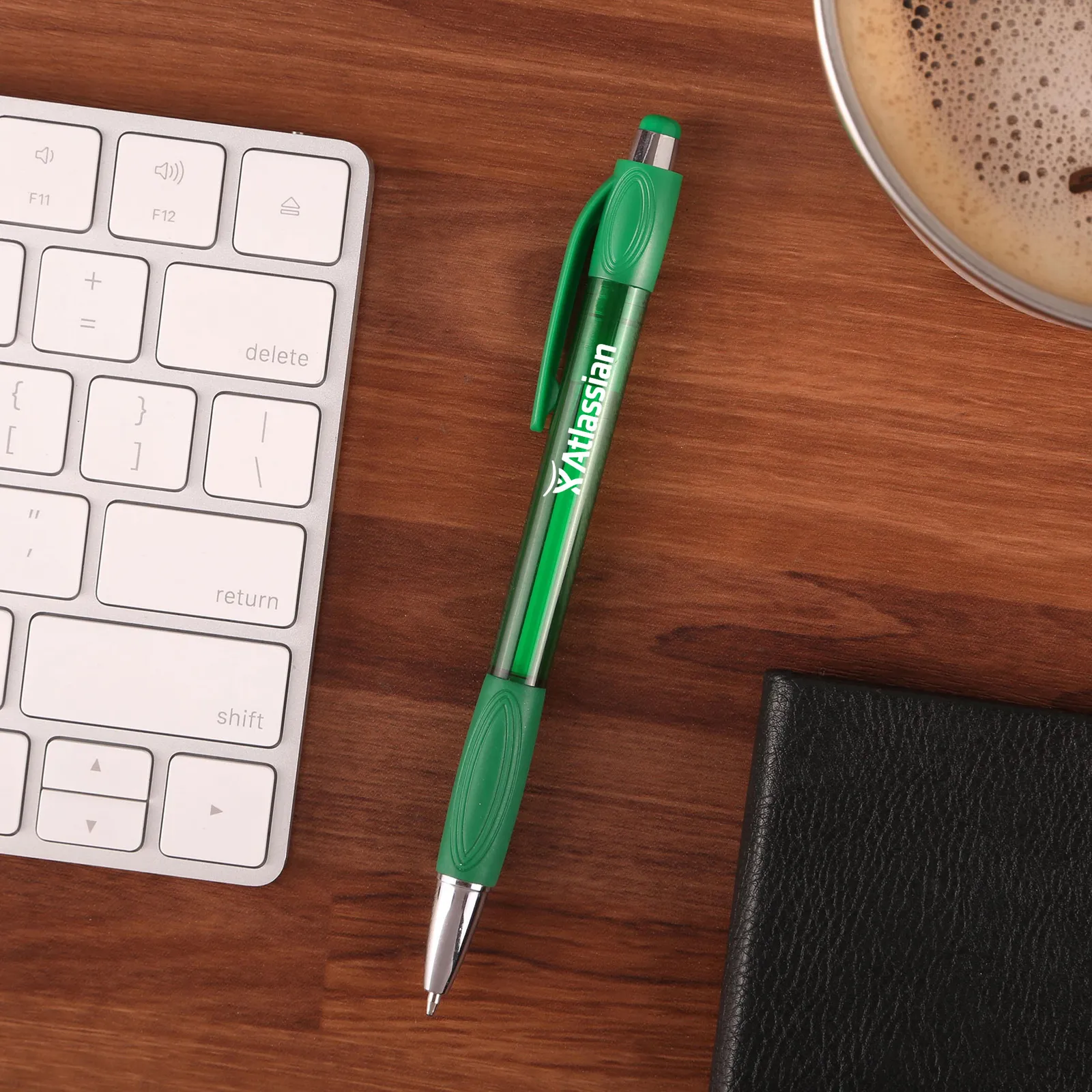 Pen Transparent Click Style Chrome Accents - 5.6 in