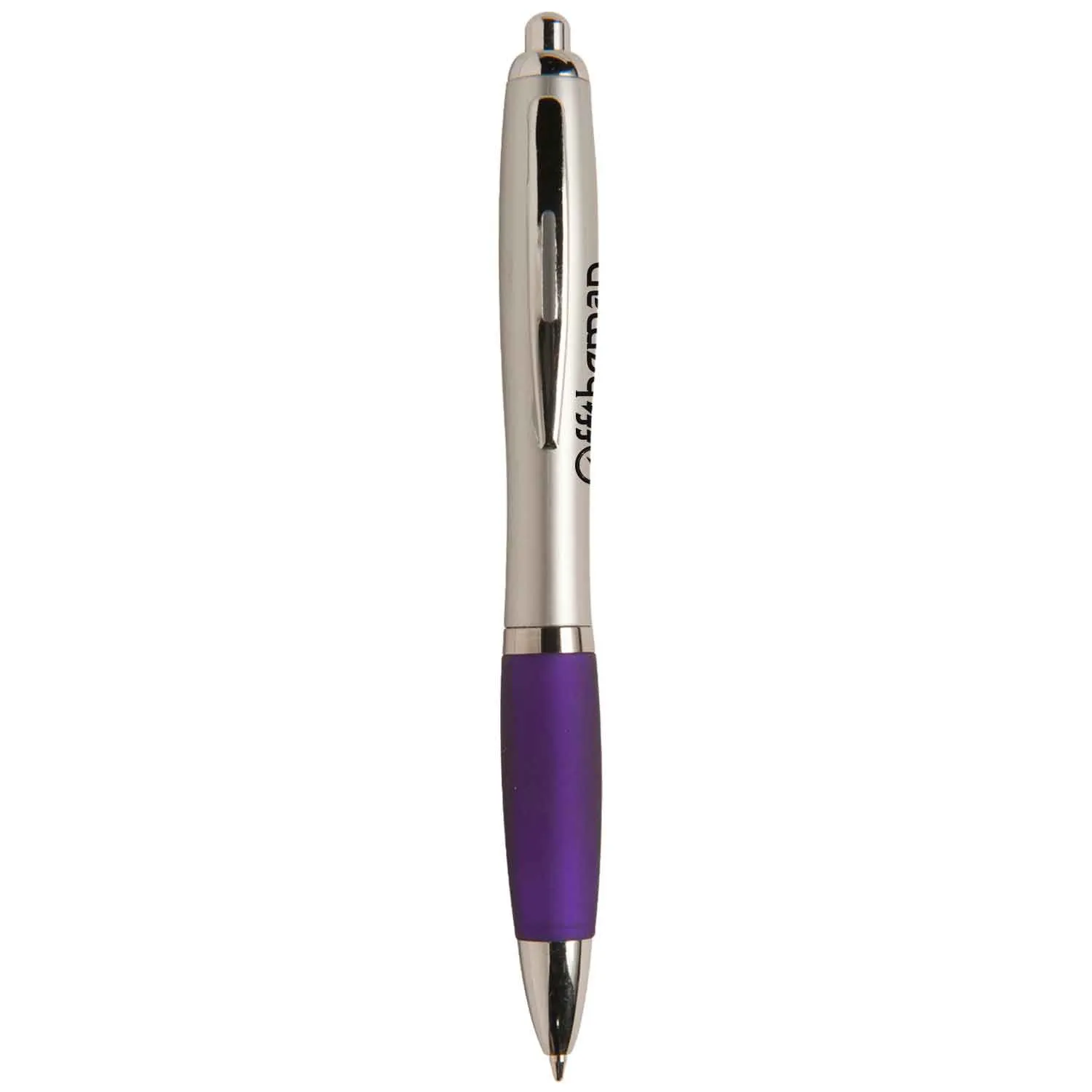Gel Pen Silver Barrel Colored Rubber Grip - 5 1/2 in - product view 3