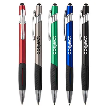 Stylus Pen Metallic Barrel Chrome Accents - 5 3/4 in