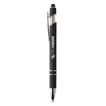 Stylus Pen Velvet-Touch Barrel Chrome Accents - 5 3/4 in - product view 5