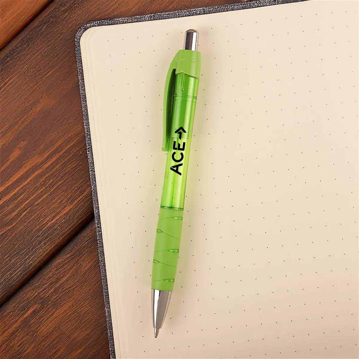 Pen Recycled Polycarbonate Transparent Chrome - 5.63 in