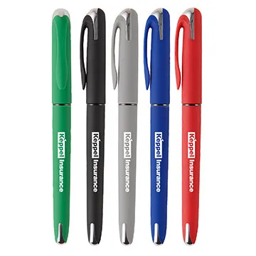 Gel Pen Velvet-Touch Metallic Cap Design - 5.88 in