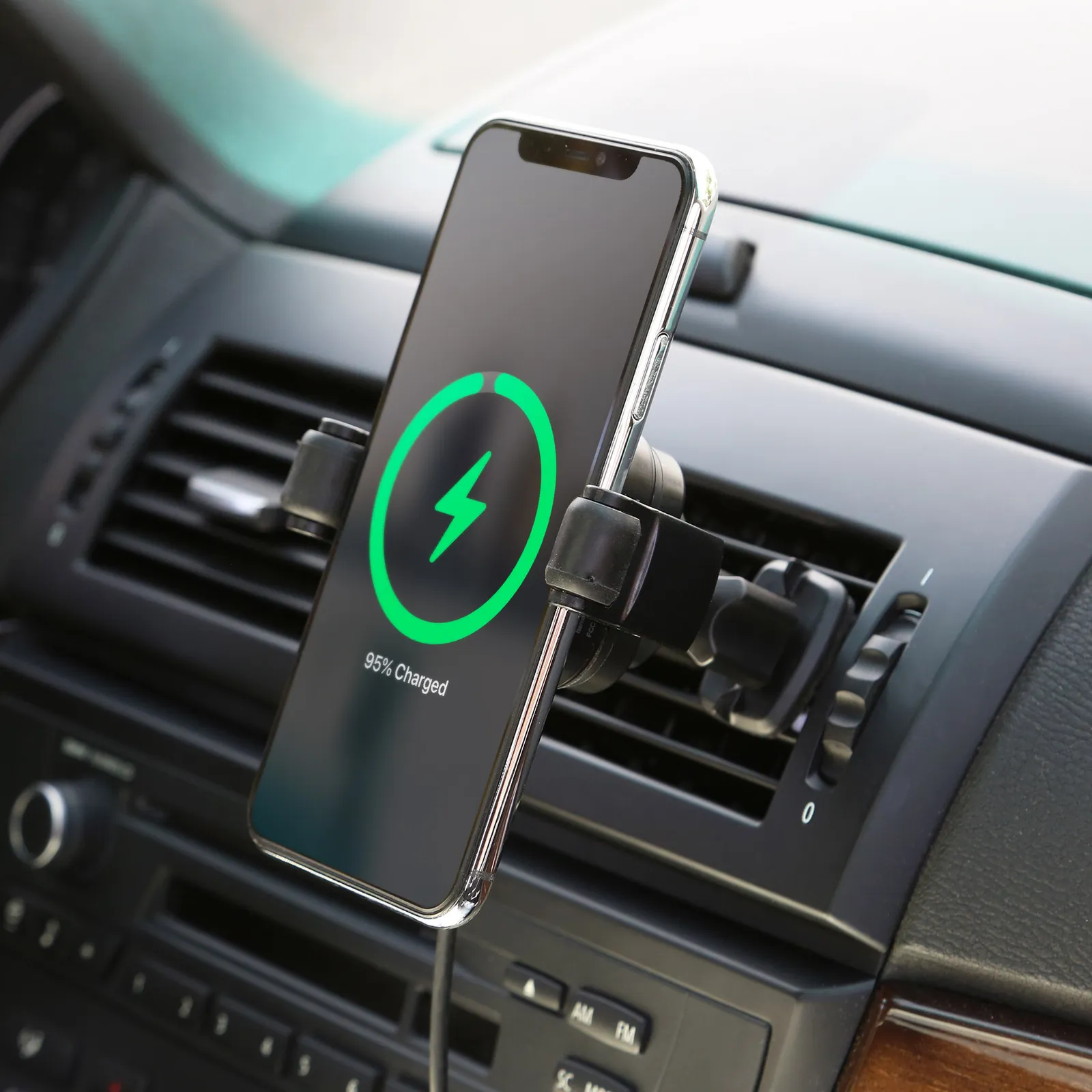 Wireless Charging Car Phone Dock Mount - 3.5 x 2.5 in - product view 2