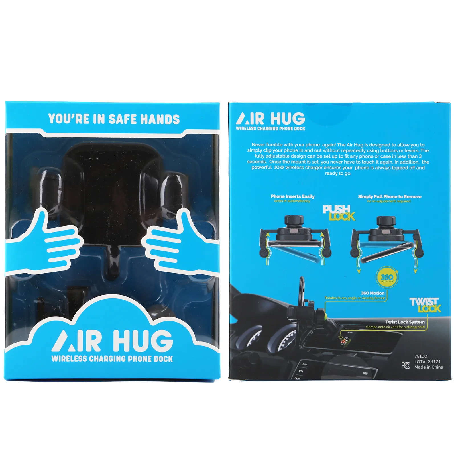 Wireless Charging Car Phone Dock Mount - 3.5 x 2.5 in - product view 6