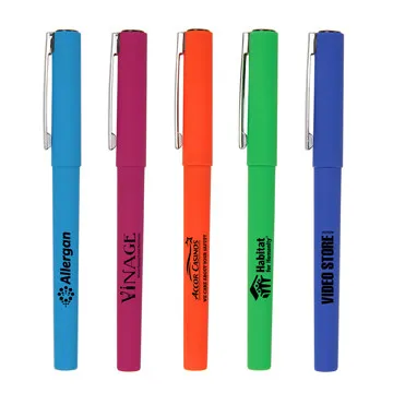 Gel Pen Capped Bright Colored Grip Chrome - 5.5 in
