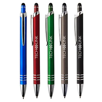Aluminum Stylus Pen with Velvet Touch Finish - 5 3/4 in