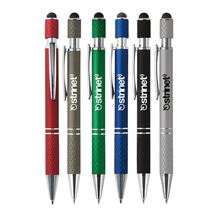 Aluminum Stylus Pen with Spin Top Stress Relief - 5 5/8 in