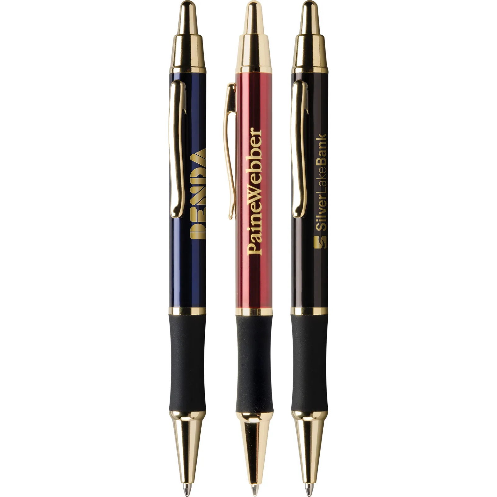 Executive Pen with 24K Gold Accents and Rubber Grip