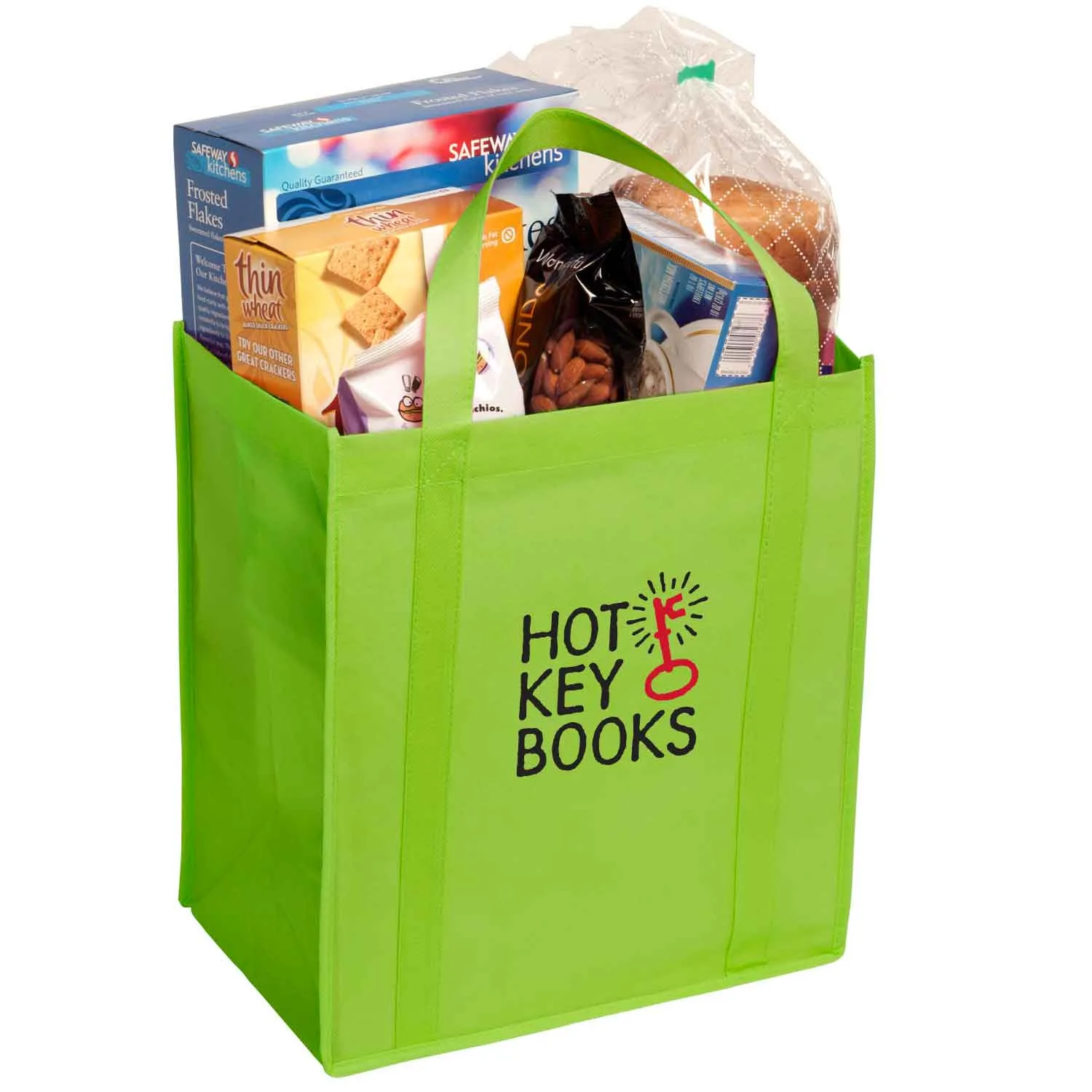 Custom Tote Bag Non-Woven Grocery - 12 x 13 x 8 in - product view 12