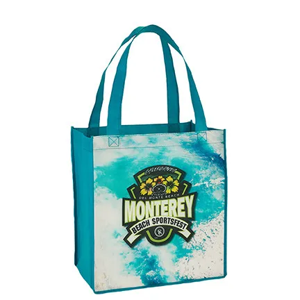 Custom Tote Bag Sublimated Non-Woven - 12 x 13 x 8 in - product view 3