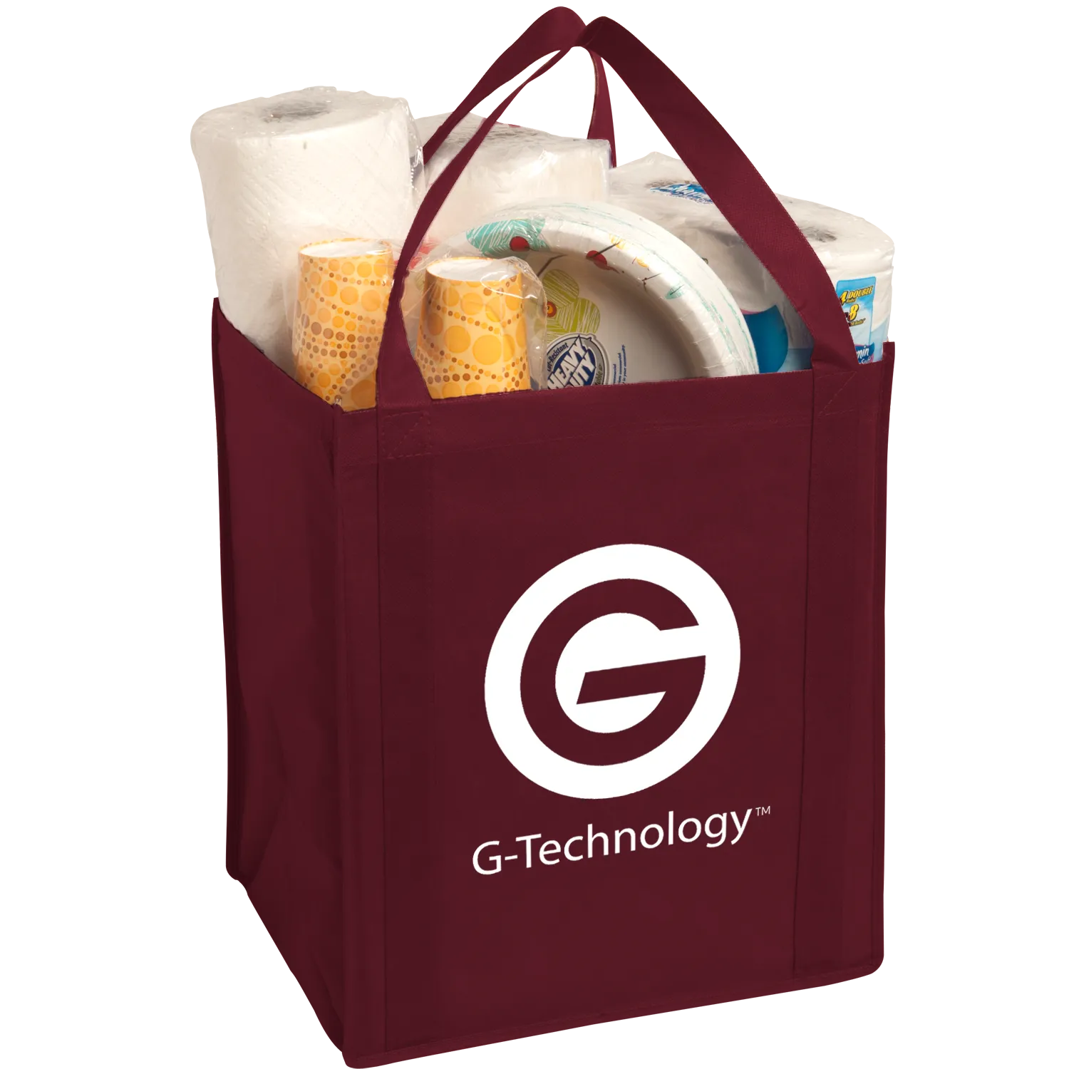 Custom Tote Bag Large Non-Woven Grocery - 13 x 15 x 10 in - product view 12