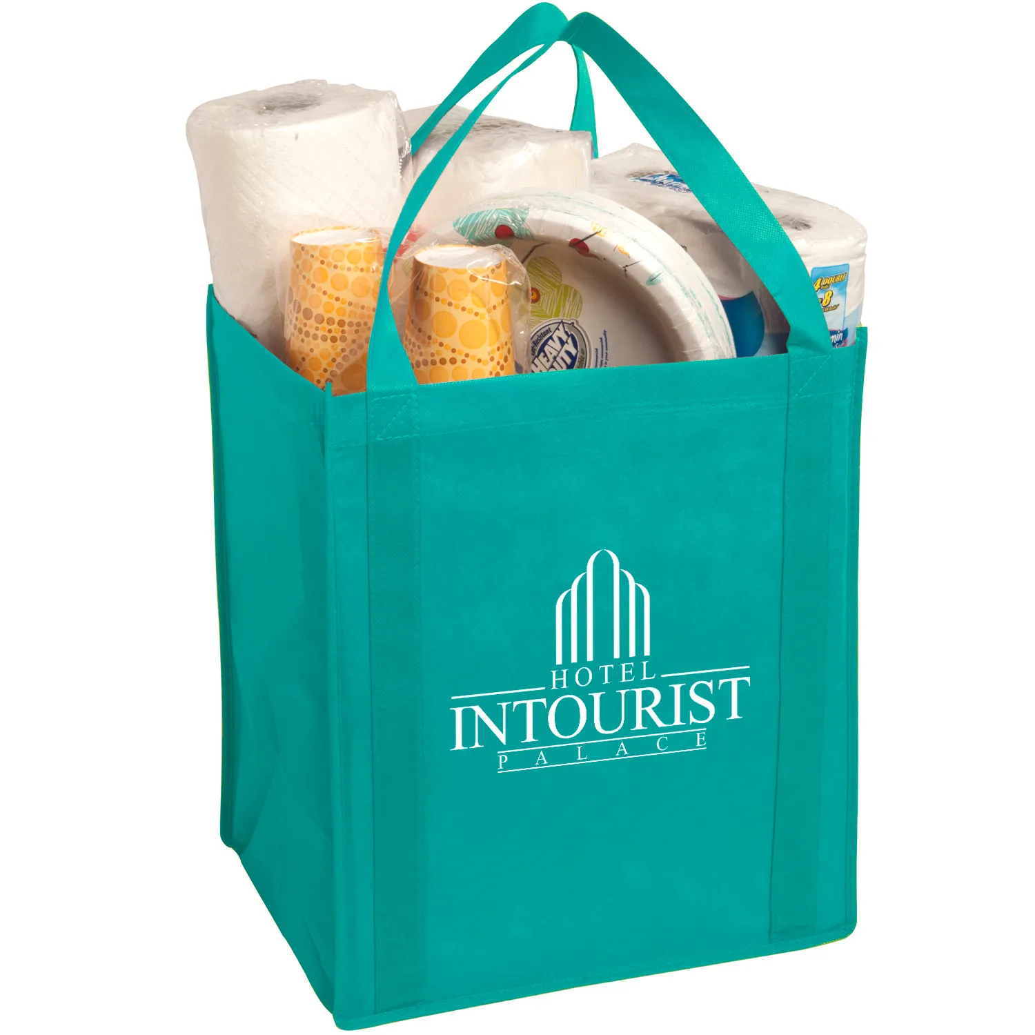 Custom Tote Bag Large Non-Woven Grocery - 13 x 15 x 10 in - product view 14