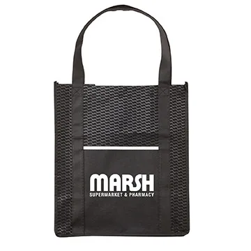 Custom Tote Bag Riptide Wave Textured - 13 x 15 x 8 in - product view 11