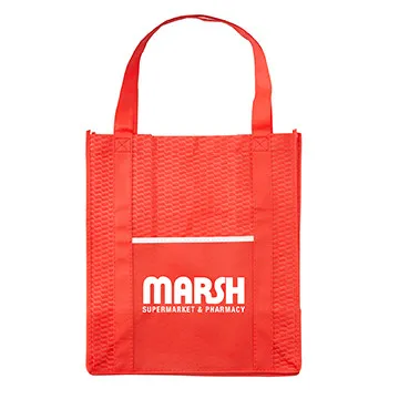 Custom Tote Bag Riptide Wave Textured - 13 x 15 x 8 in - product view 14