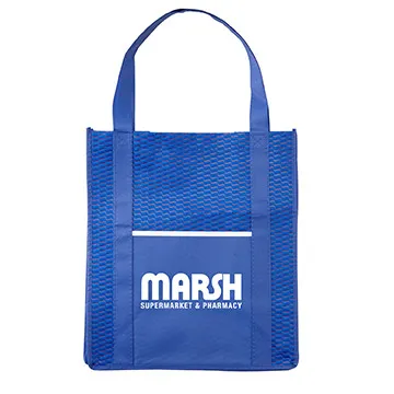 Custom Tote Bag Riptide Wave Textured - 13 x 15 x 8 in - product view 15