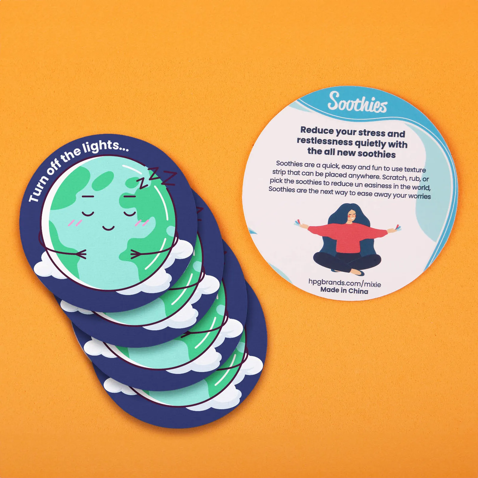 Stress Relief Strips Circle Textured - 2.25 in