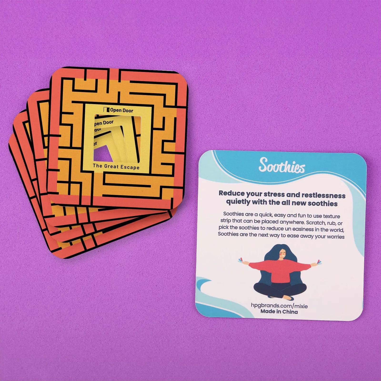 Stress Relief Strips Square Textured - 2.25 x 2.25 in