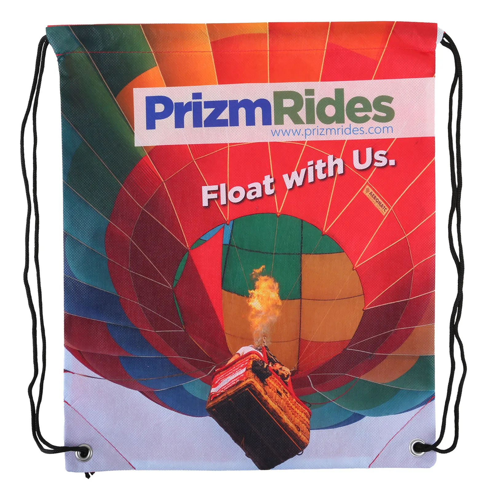 Custom Drawstring Backpack Non-Woven Sublimated - 14 x 17 in