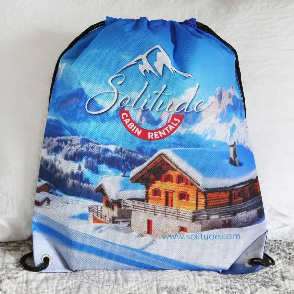 Custom Drawstring Backpack Non-Woven Sublimated - 14 x 17 in - product view 5