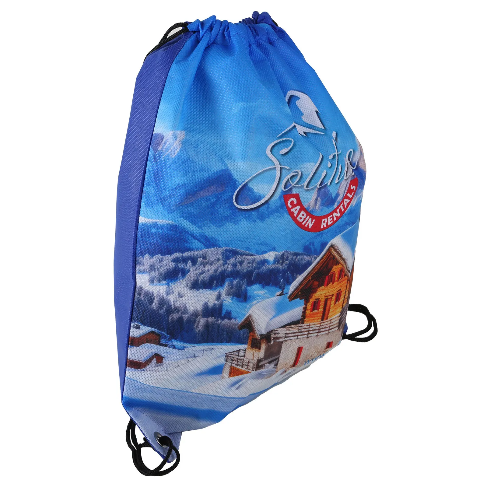 Custom Drawstring Backpack Non-Woven Sublimated - 14 x 17 in - product view 6