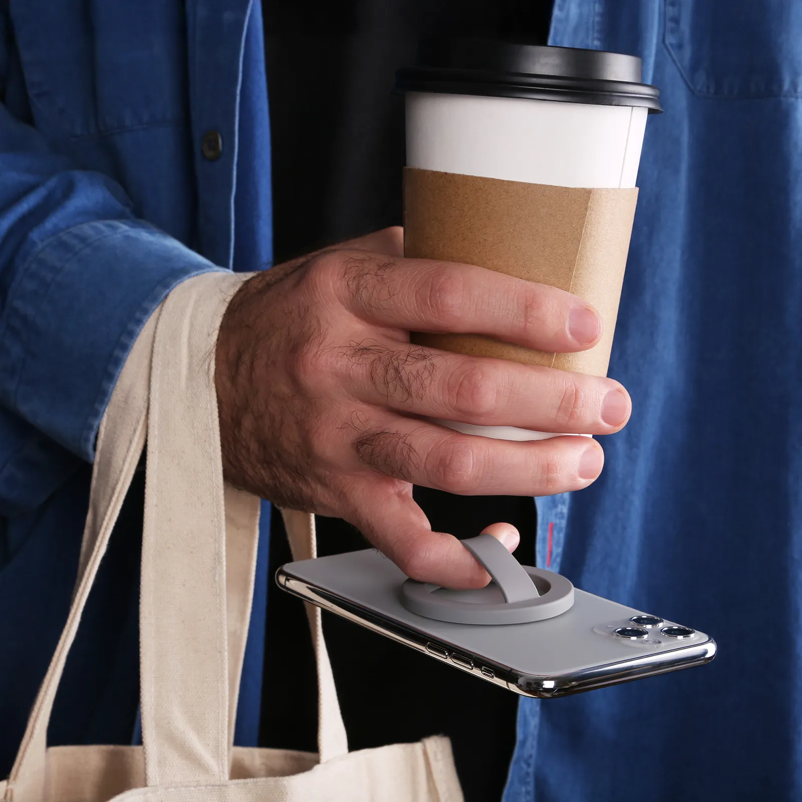 Phone Grip Magnetic Silicone Loop - 2.25 in DIA - product view 2