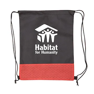 Custom Drawstring Backpack Non-Woven Dual Handle - 13 x 16 in - product view 2