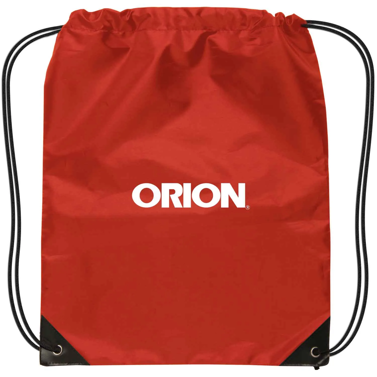 Custom Drawstring Backpack Polyester Reinforced - 14 x 17 in