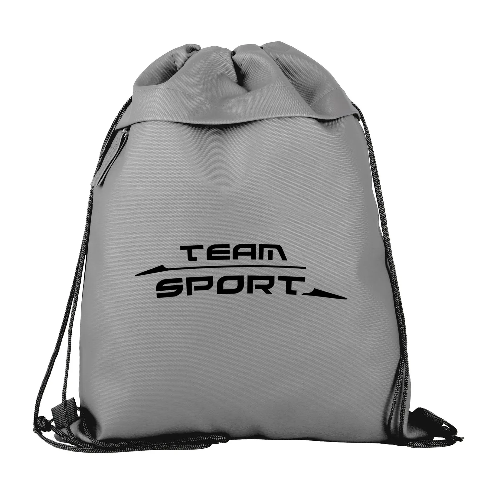 Custom Drawstring Backpack 600D RPET Coated - 13 x 16.25 in - product view 8