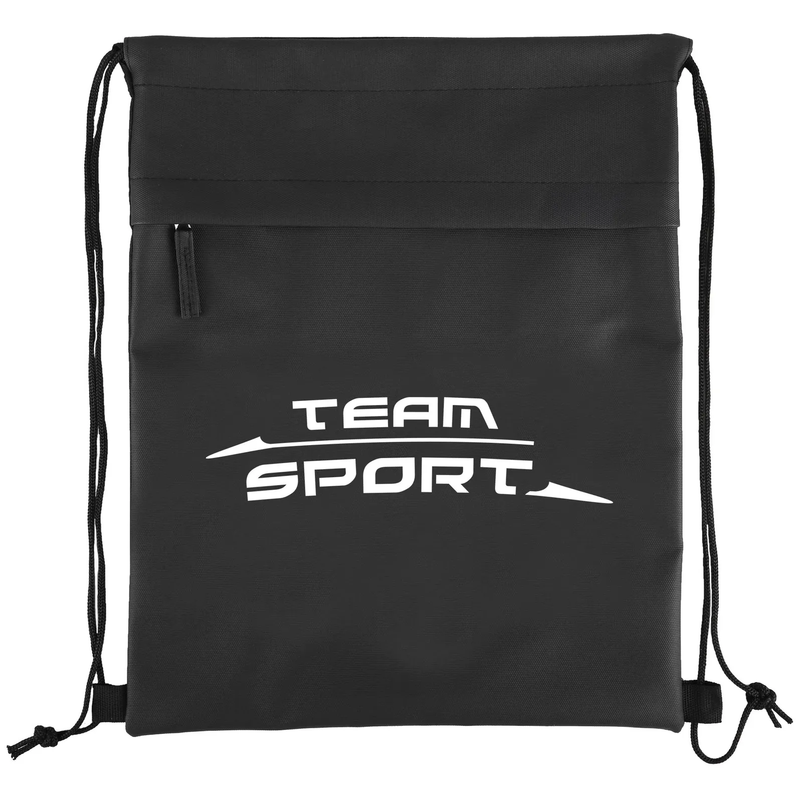 Custom Drawstring Backpack 600D RPET Coated - 13 x 16.25 in - product view 13