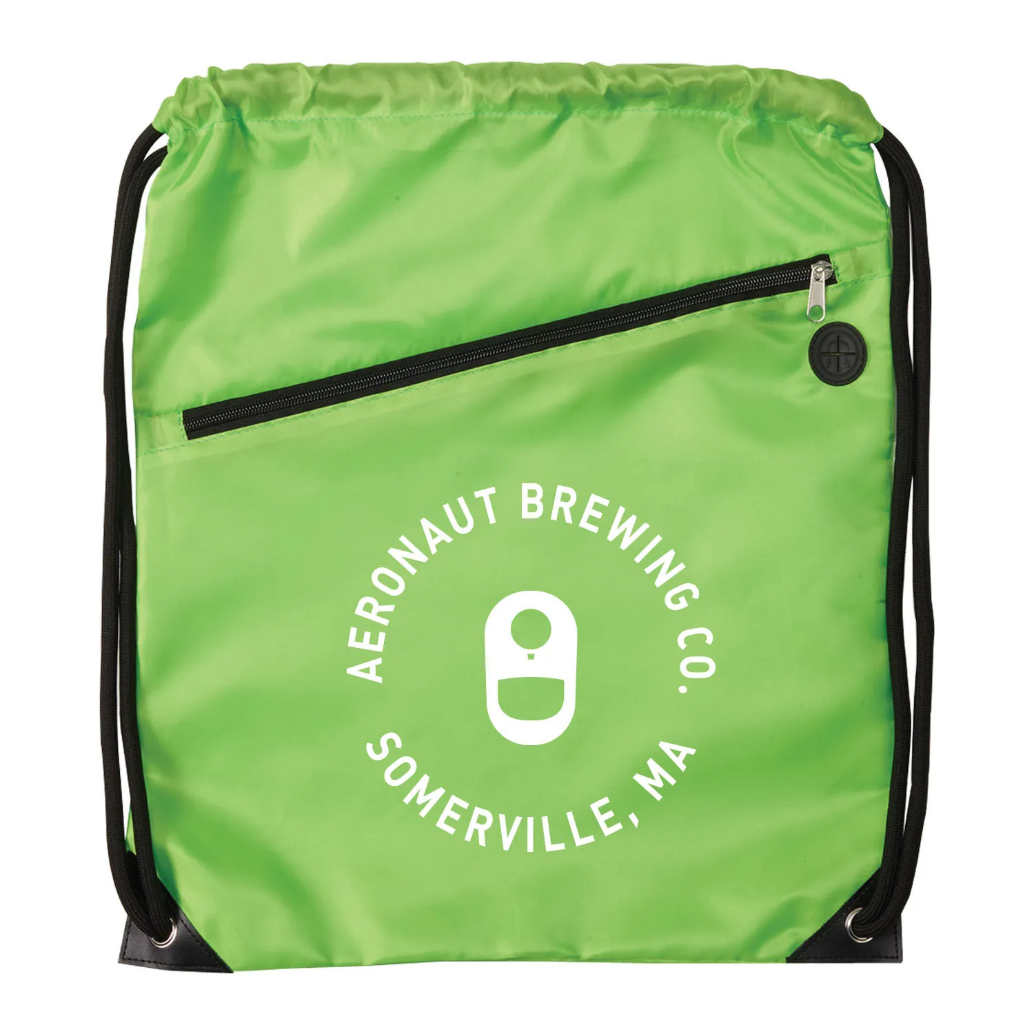 Custom Drawstring Backpack Polyester Comfort Cords - 14 x 17.5 in - product view 2