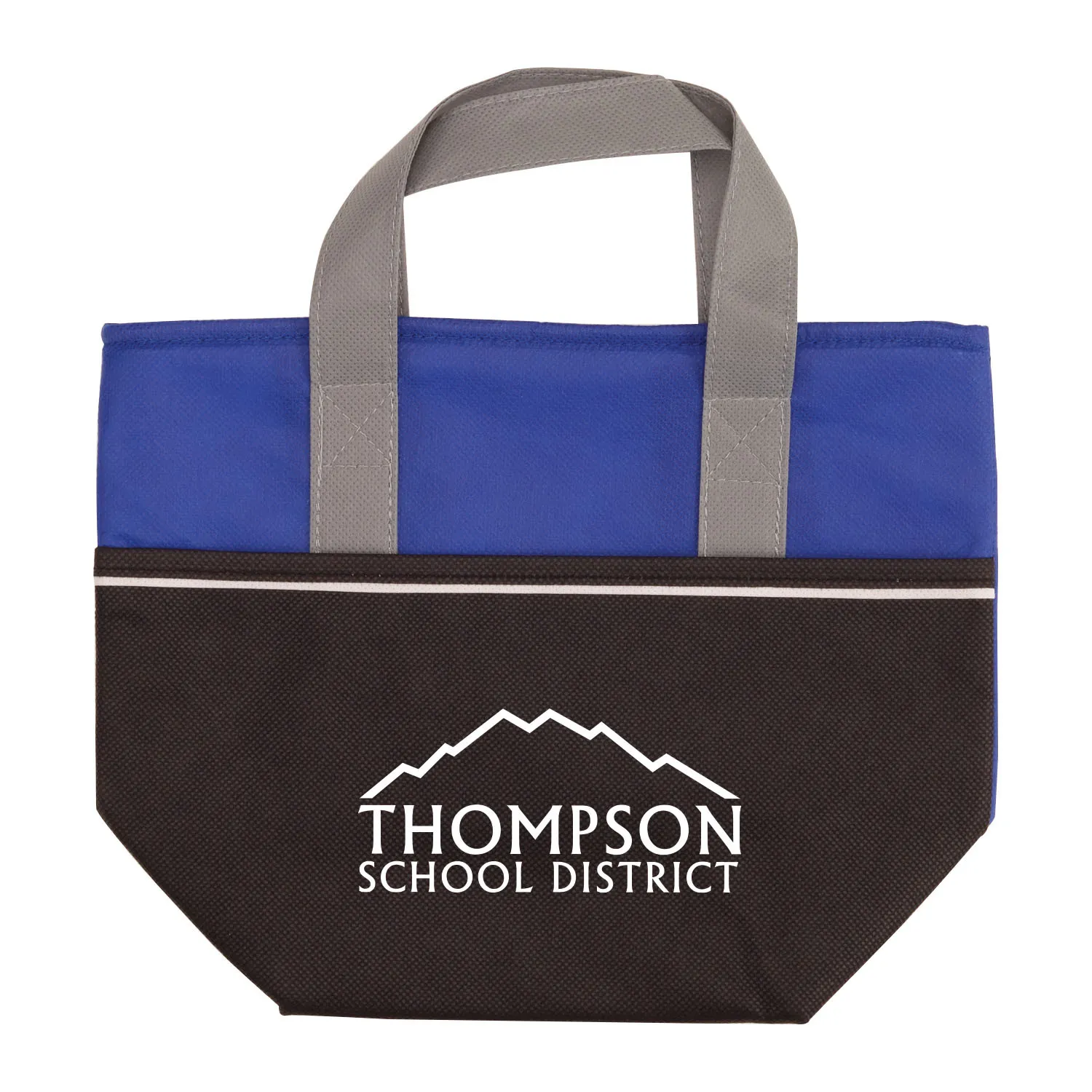 Insulated Cooler Tote Three-Tone Non-Woven - 12 x 9 in