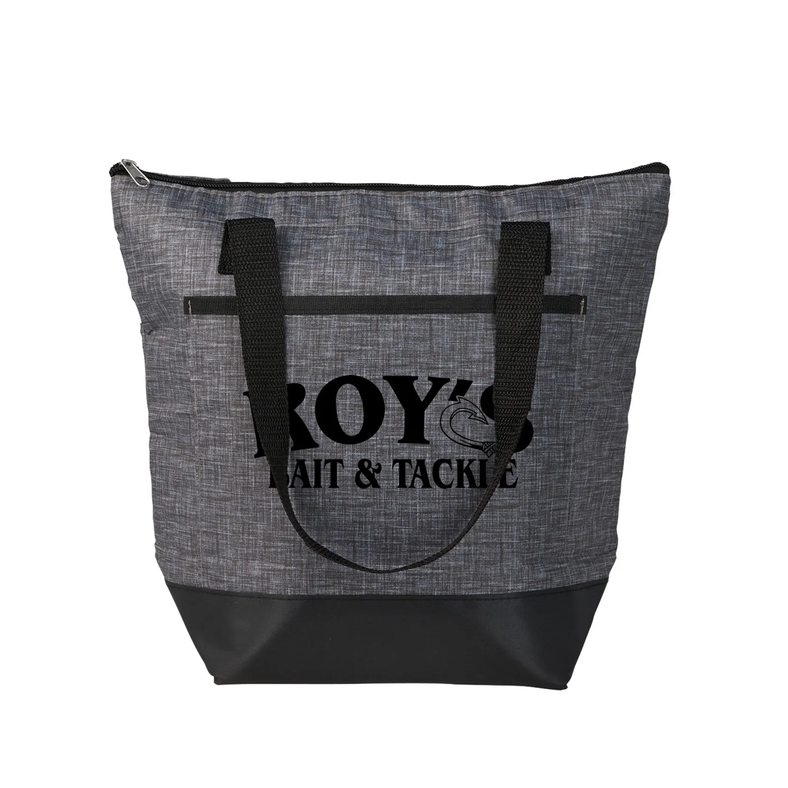 Insulated Cooler Tote RPET Two-Tone Front Pocket - 12 x 11 in