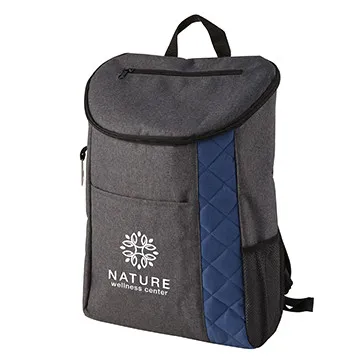 Insulated Cooler Backpack Heathered Quilted Bottle Opener - 11 x 17 in
