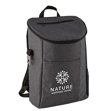 Insulated Cooler Backpack Heathered Quilted Bottle Opener - 11 x 17 in - product view 5