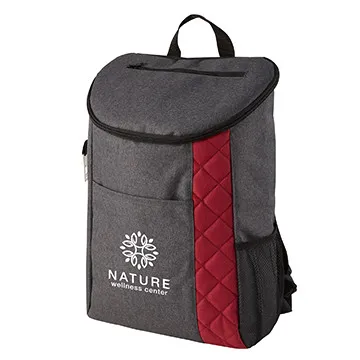Insulated Cooler Backpack Heathered Quilted Bottle Opener - 11 x 17 in - product view 6