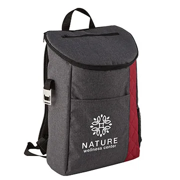 Insulated Cooler Backpack Heathered Quilted Bottle Opener - 11 x 17 in - product view 7