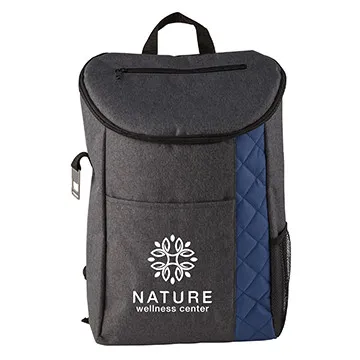 Insulated Cooler Backpack Heathered Quilted Bottle Opener - 11 x 17 in - product view 10