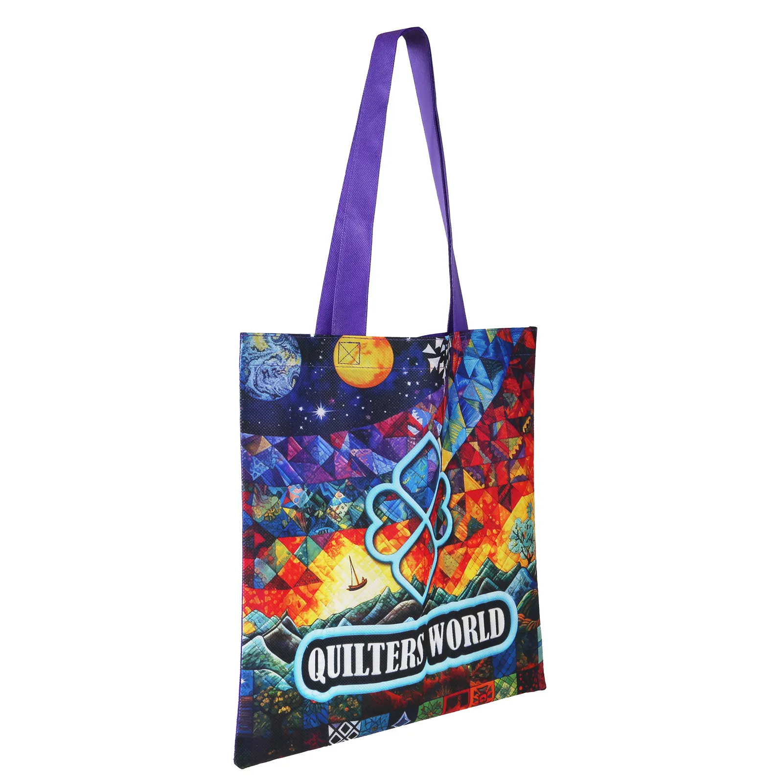 Custom Tote Bag Sublimated 2-Sided - 13 1/4 x 14 in - product view 3