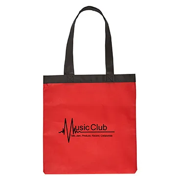 Custom Tote Bag Two-Tone Non-Woven - 13 1/4 x 14 in - product view 2