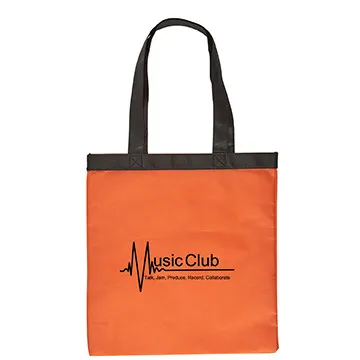 Custom Tote Bag Two-Tone Non-Woven - 13 1/4 x 14 in - product view 4