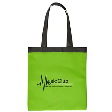Custom Tote Bag Two-Tone Non-Woven - 13 1/4 x 14 in - product view 5