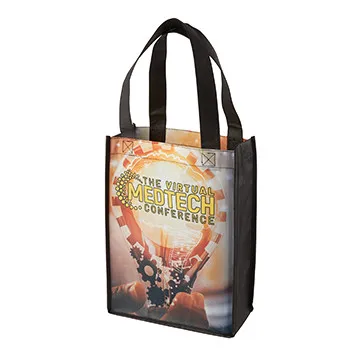 Custom Tote Bag Mini Sublimated 2-Sided - 9 x 12 x 4.5 in