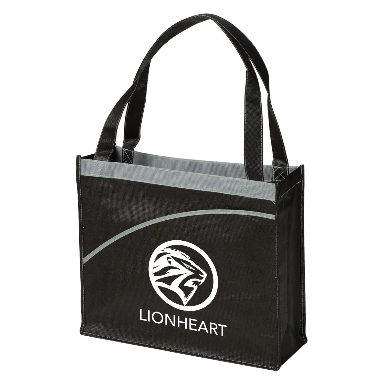 Custom Tote Bag Mesa Curve Two-Tone - 15 x 13 x 5 in