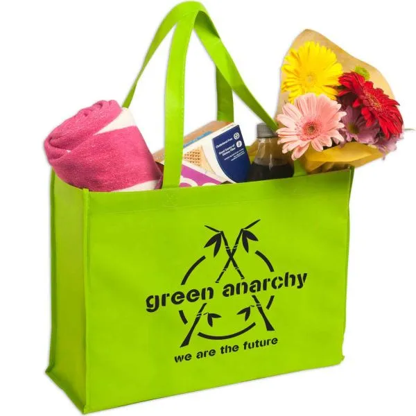 Custom Tote Bag Shopping Non-Woven Large - 16 x 12 x 6 in - product view 14