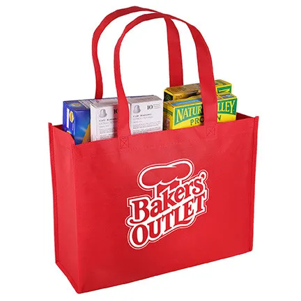 Custom Tote Bag Shopping RPET Large - 16 x 12 x 6 in - product view 6