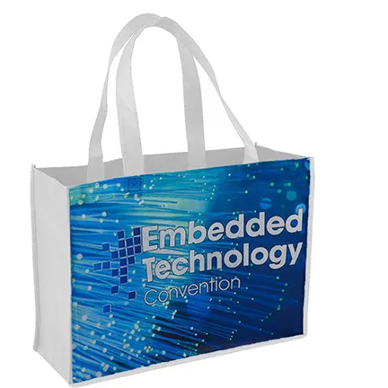 Custom Tote Bag Shopping Sublimated Large - 16 x 12 x 6 in